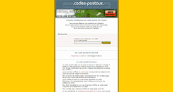 Desktop Screenshot of codes-postaux.org